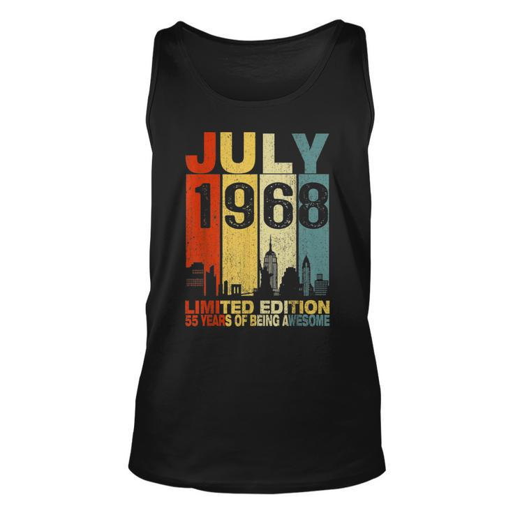 July 1968 Limited Edition 55 Year Of Being Awesome  Unisex Tank Top