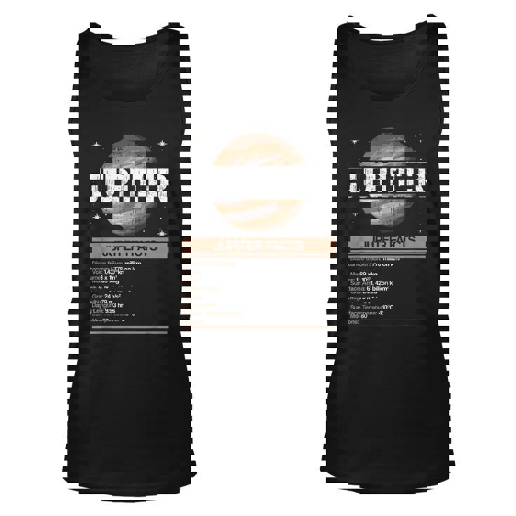 Jupiter Facts - Jupiter Planet Space Lover Unisex Tank Top