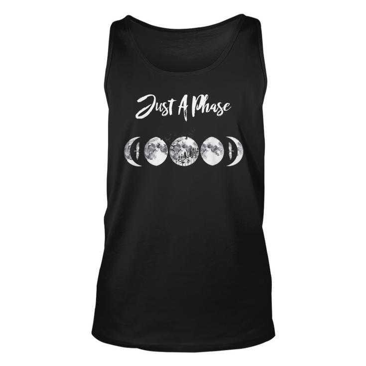 Just A Phase Moon Cycle Phases Of The Moon Astronomy Tank Top