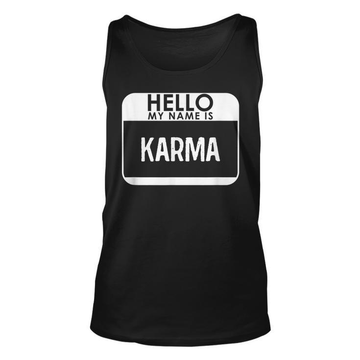 Karma Costume  Funny Easy Halloween Outfit Unisex Tank Top