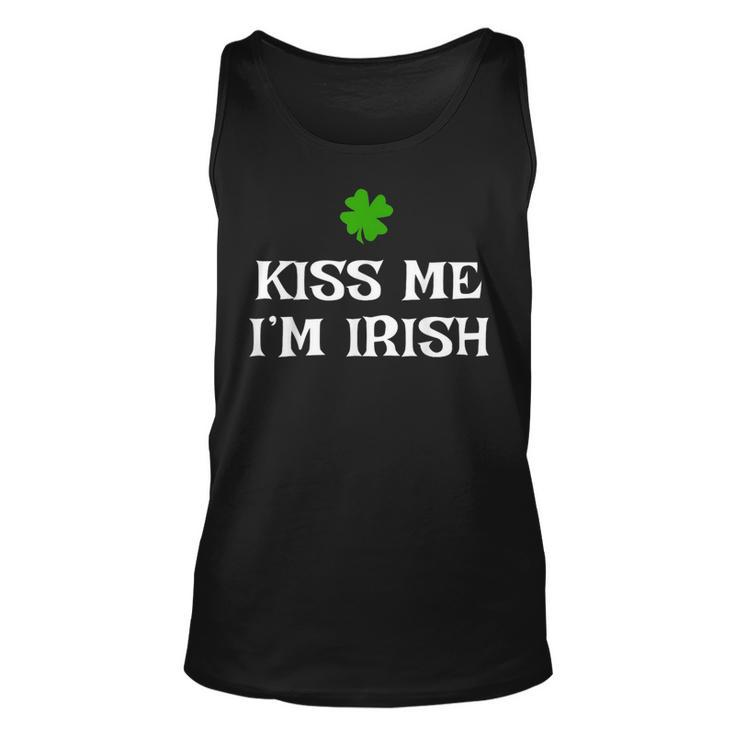 Kiss Me Im Irish St Patricks Day Funny  Unisex Tank Top - Thegiftio