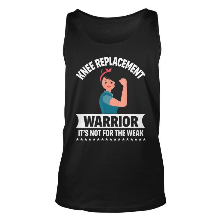 Knee Replacement Warrior Knee Surgery Recovery Get Well Gift Unisex Tank Top