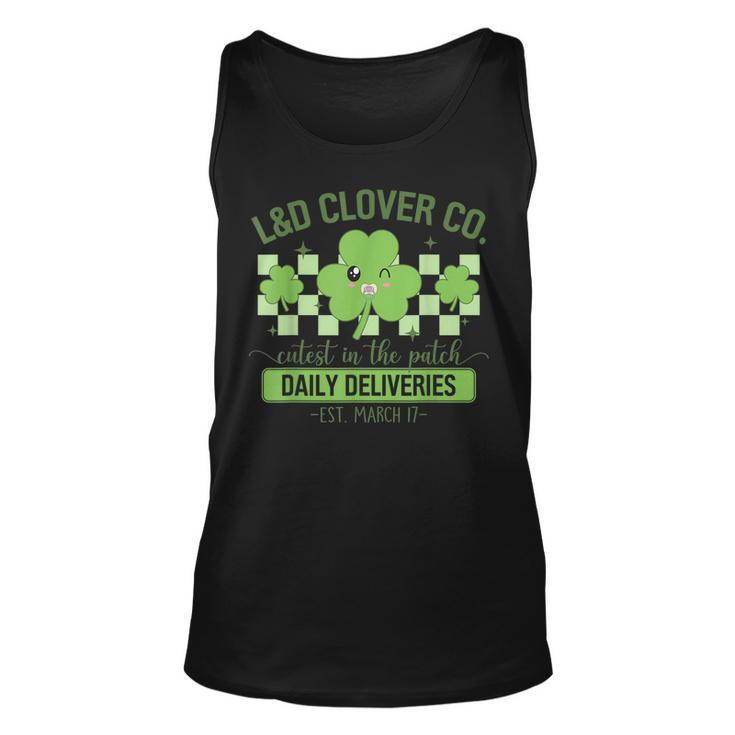 L&D Clover Co Funny St Patricks Day Labor And Delivery  Unisex Tank Top