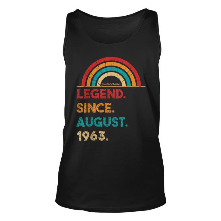 Legend Since August 1963 59 Geburtstag Geschenk Born In 1963 Tank Top