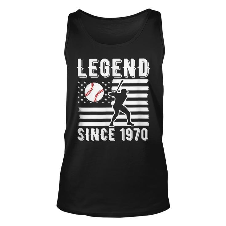 Legend Baseballspieler Seit 1970 Pitcher Strikeout Baseball Tank Top