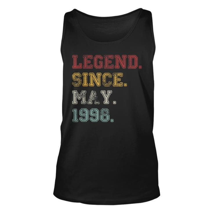 Legend Since May 1998 21St Birthday 21 Years Old Tshirt Unisex Tank Top