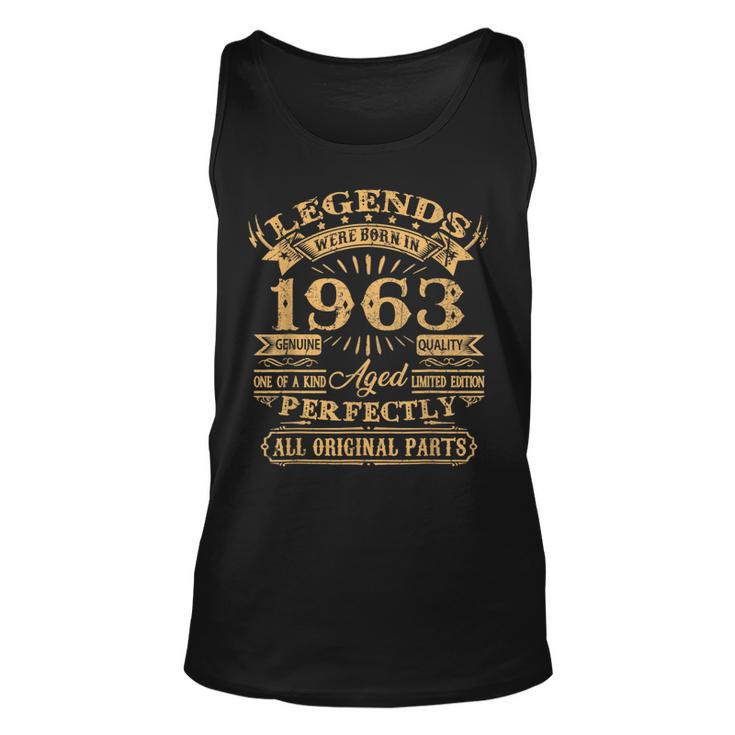 Legenden 1963 Geburtstag Unisex TankTop, 60. Jubiläum Mann