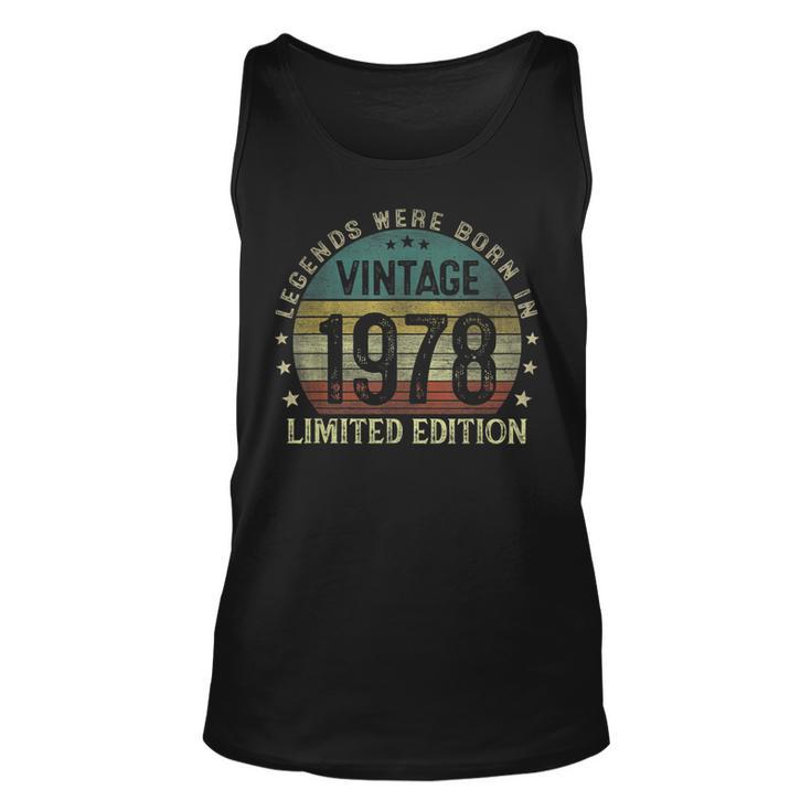 Legenden 1978 Geburtstags-Unisex TankTop, Einzigartiges 45. Geburtstagsgeschenk