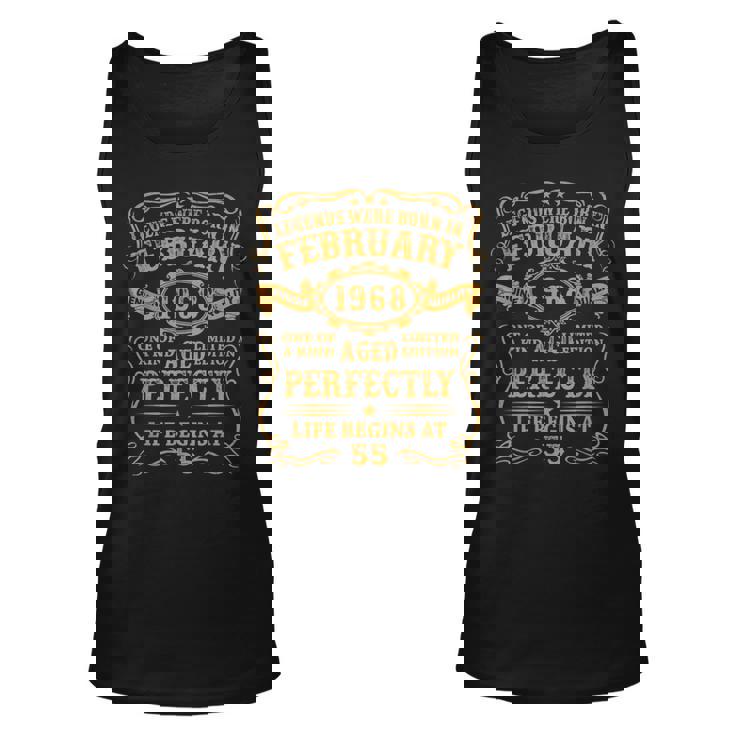 Legenden Februar 1968 Unisex TankTop, 55. Geburtstag Mann V8 Design