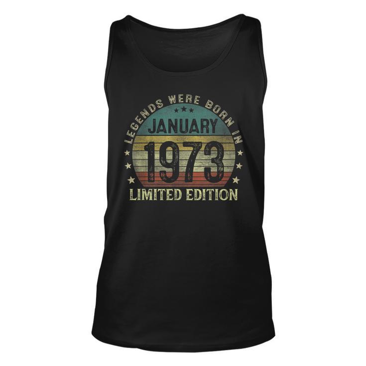 Legenden Wurden Im Januar 1973 Geschenk 50 Geburtstag Mann V6 Tank Top