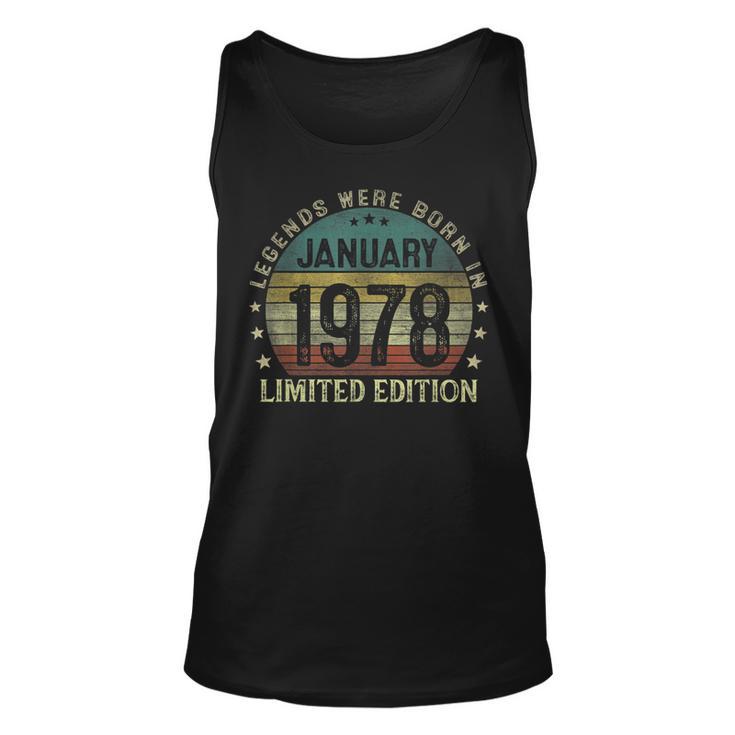 Legenden Wurden Im Januar 1978 Geschenk 45 Geburtstag Mann V6 Tank Top