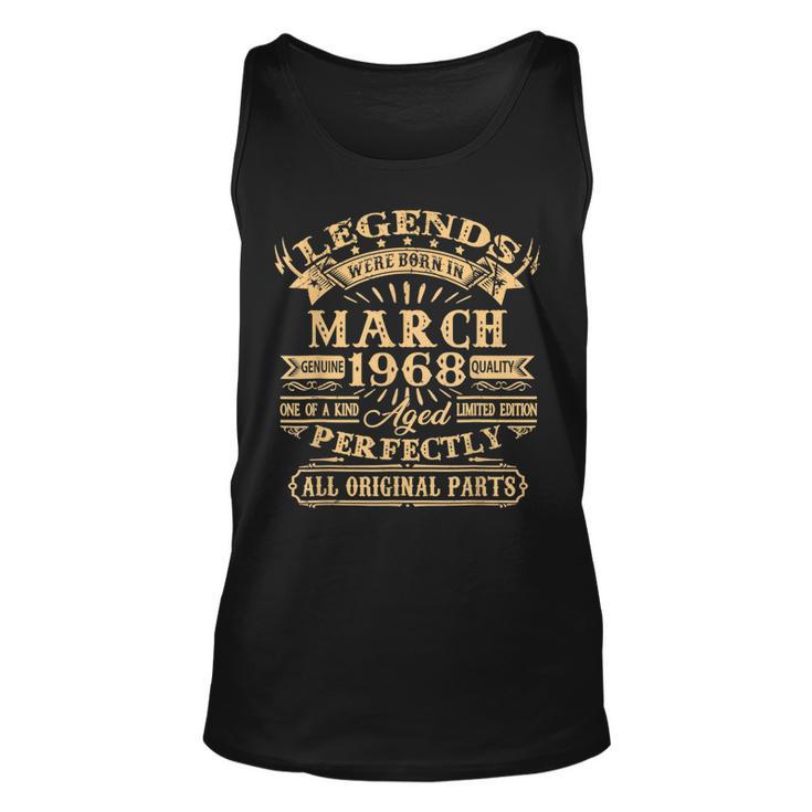 Legenden Wurden Im März 1968 Geschenk 55 Geburtstag Mann V7 Tank Top