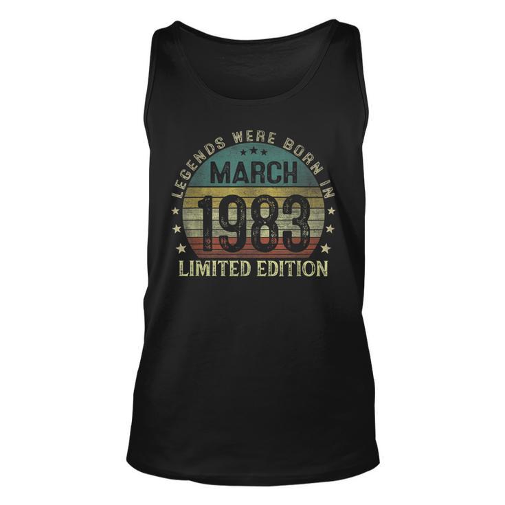 Legenden Wurden Im März 1983 Geschenk 40 Geburtstag Mann V3 Tank Top