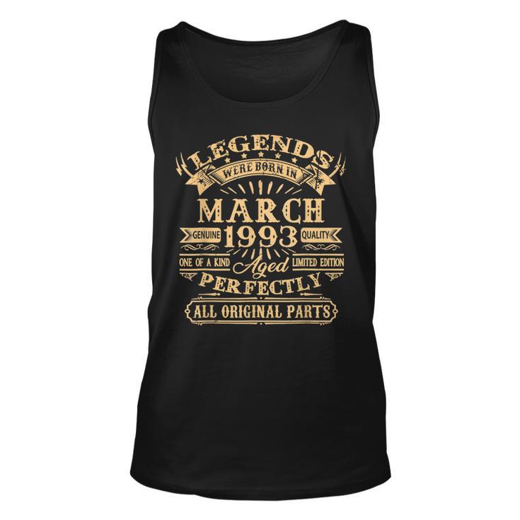 Legenden Wurden Im März 1993 Geschenk 30 Geburtstag Mann V7 Tank Top