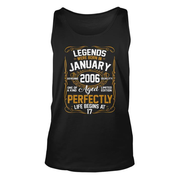 Legends January 2006 Gift 17 Year Old 17Th Birthday Gifts  Unisex Tank Top