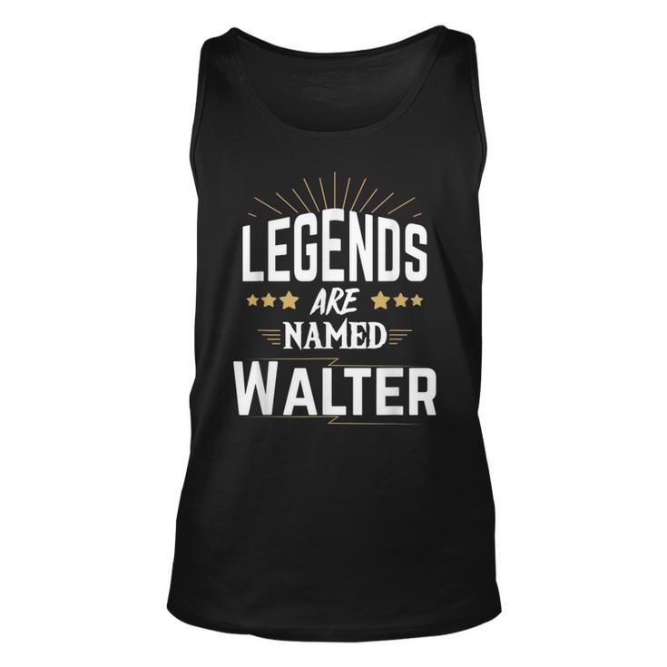 Legends Named Walter Unisex TankTop, Personalisiert mit Sternenmuster