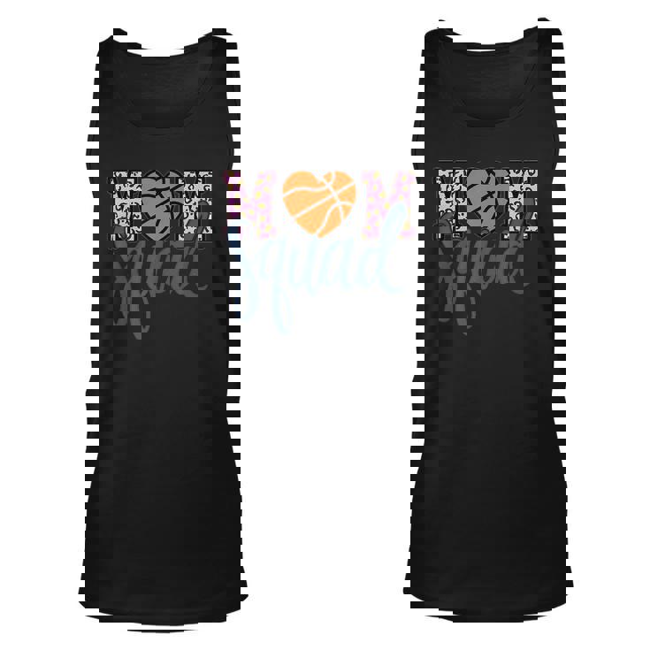Leopard Basketball Mom Squad Basketball Mothers Day Unisex Tank Top