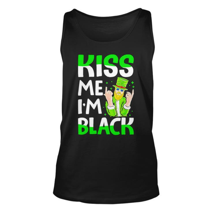Leprechaun St Patrick’S Day Kiss Me I’M Black Unisex Tank Top