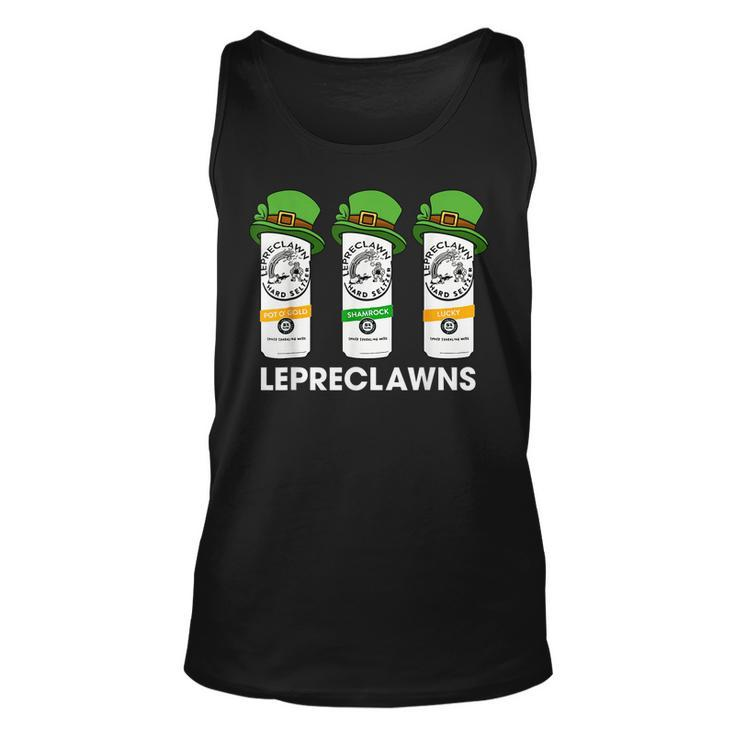Lepreclawns Lucky Shamrock Drinking St Patricks Day Claw  Unisex Tank Top