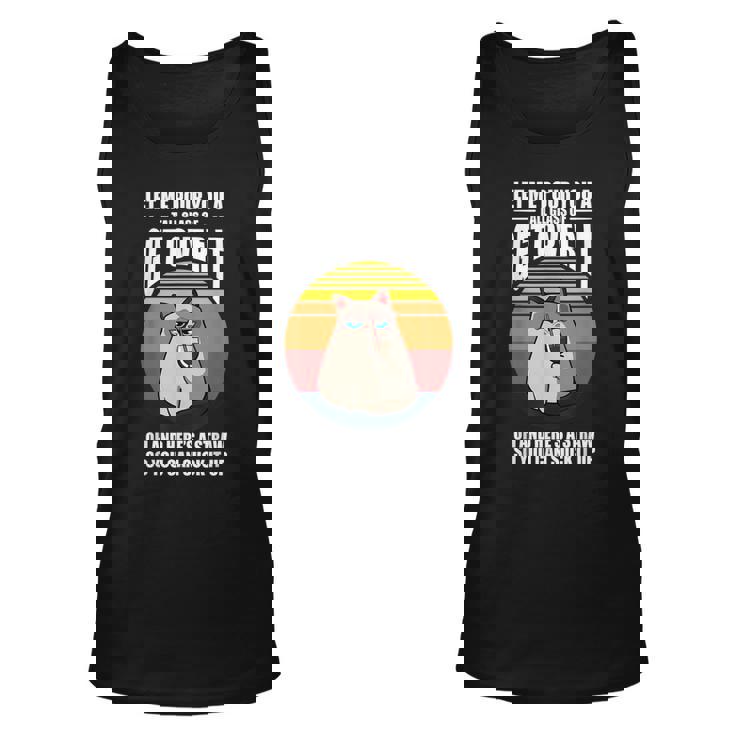Let Me Pour You A Tall Glass Cat Kitten Funny  Unisex Tank Top