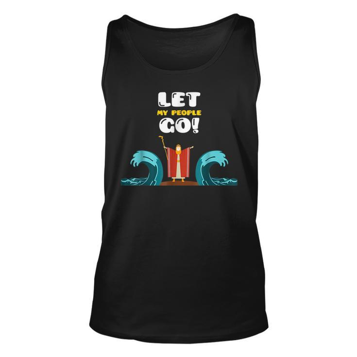 Let My People Go The Red Sea Jewish Passover Holiday  Unisex Tank Top