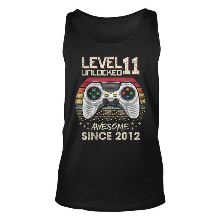 Level 11 Unlocked Awesome Since 2012 11Th Birthday Gaming  V2 Unisex Tank Top