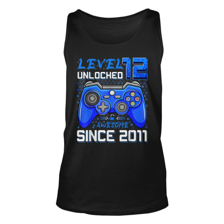 Level 12 Unlocked Awesome Since 2011 12Th Birthday Gaming  V3 Unisex Tank Top