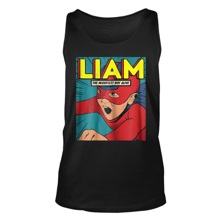 Liam The Superhero I Birthday Fighter I Superhero  Unisex Tank Top