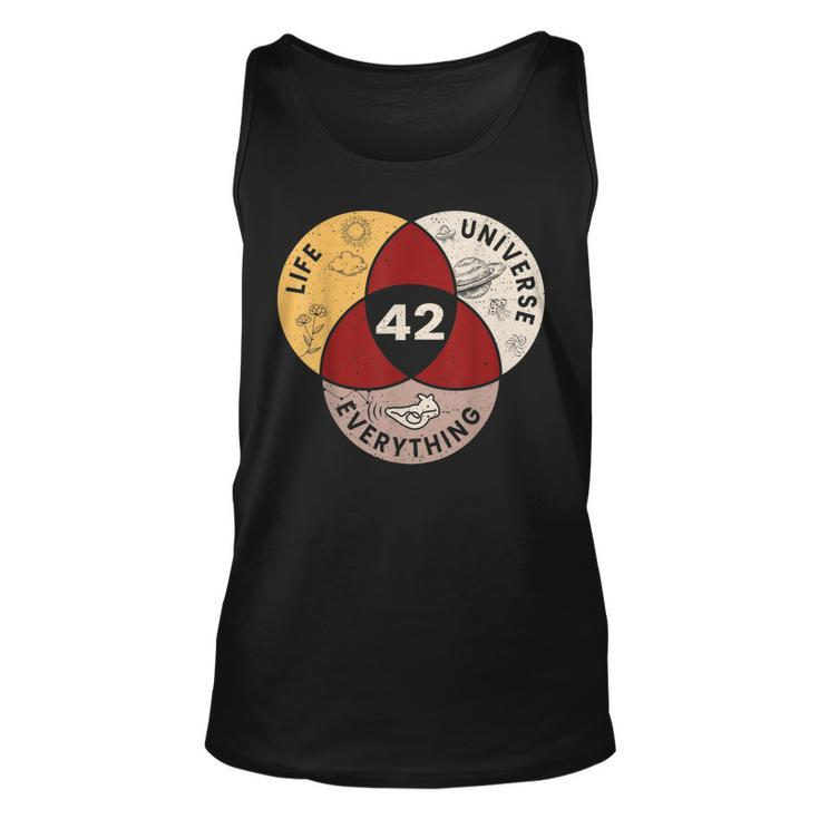 Life The Universe And Everything 42 Answer To Life  Unisex Tank Top