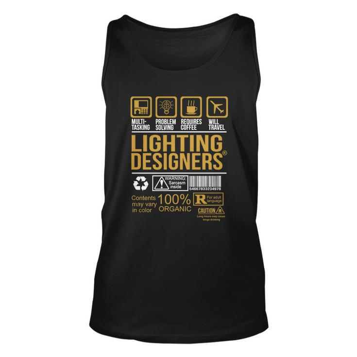 Lighting Designers Men Women Tank Top Graphic Print Unisex