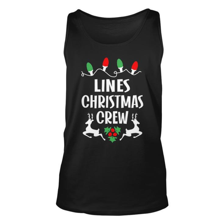 Lines Name Gift Christmas Crew Lines Unisex Tank Top