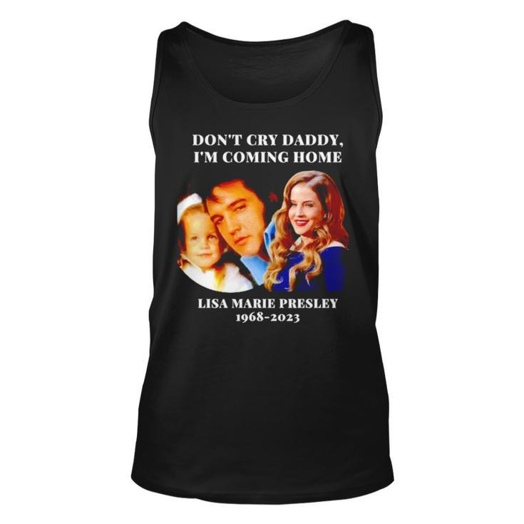 Lisa Marie Don’T Cry Daddy I’M Coming Home 1968  Unisex Tank Top