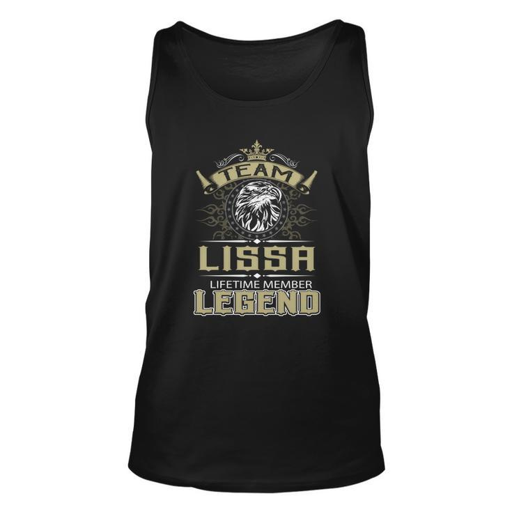 Lissa Name  - Lissa Eagle Lifetime Member L Unisex Tank Top