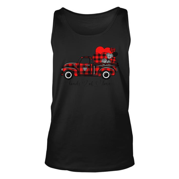 Loads Of Love Truck Love Valentines Day Matching Couple  Unisex Tank Top