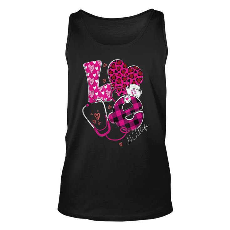 Love Ncu Life Happy Valentines Day Outfit For Nurses  Unisex Tank Top