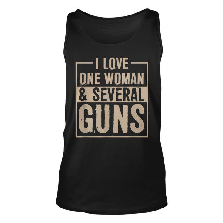 Mens I Love One Woman And Several Guns 2Nd Amendment Tank Top