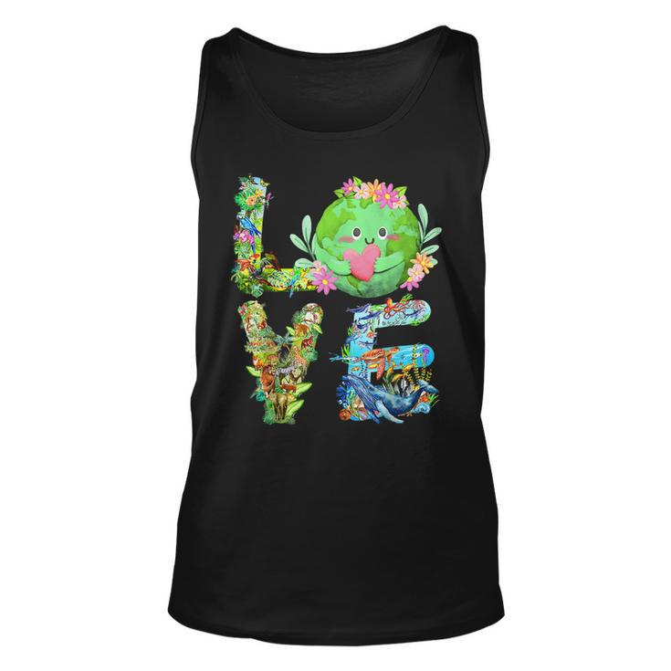 Love World Earth Day Planet Anniversary Earth Day Everyday  Unisex Tank Top