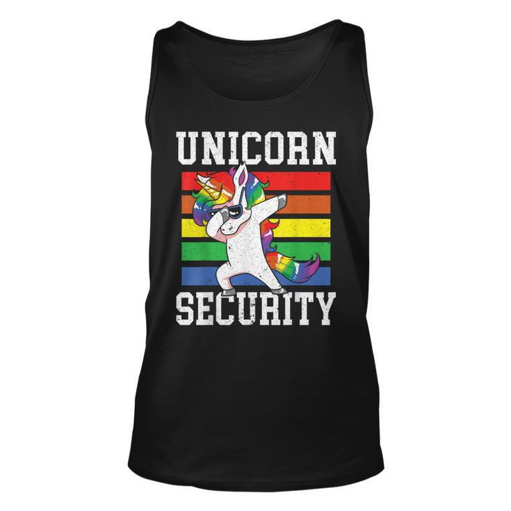 Magical Unicorn Security Best Dad Ever Fathers Day Unisex Tank Top