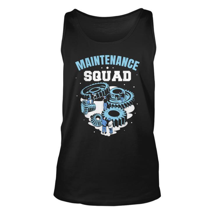 Maintenance Squad Men Worker Maintenance Man Technician  Unisex Tank Top