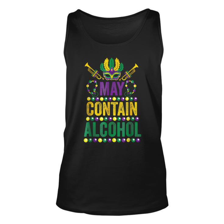 Mardi Gras Beer Drinkers May Contain Alcohol Mardi Gras 2023  Unisex Tank Top