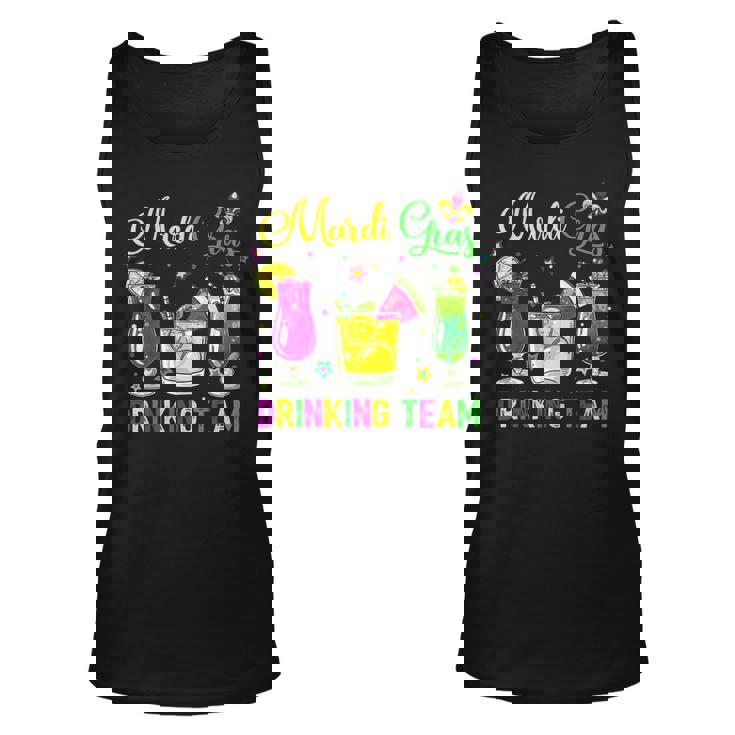 Mardi Gras Drinking Team Carnival Fat Tuesday Lime Cocktail  Unisex Tank Top