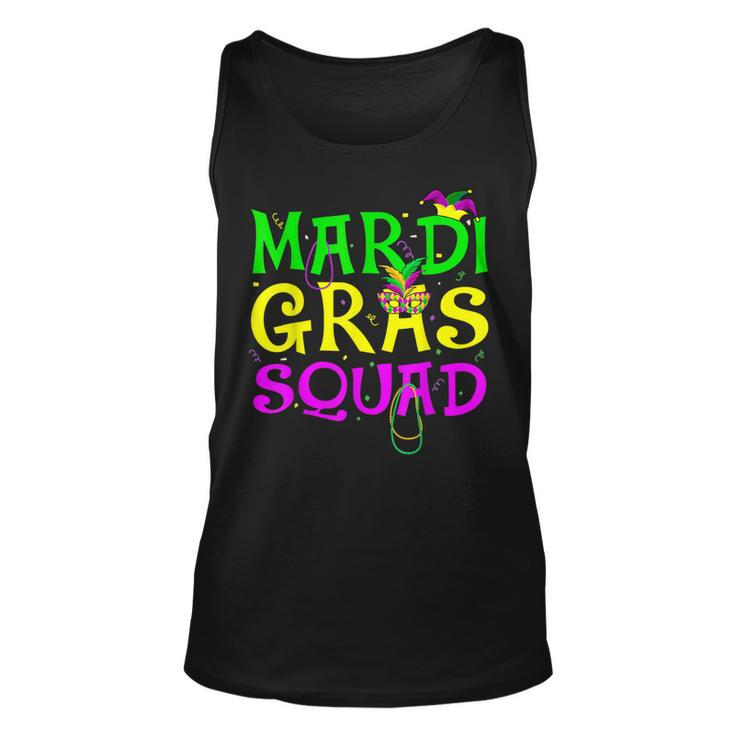 Mardi Gras Squad Party Costume Outfit Funny Mardi Gras  V2 Unisex Tank Top