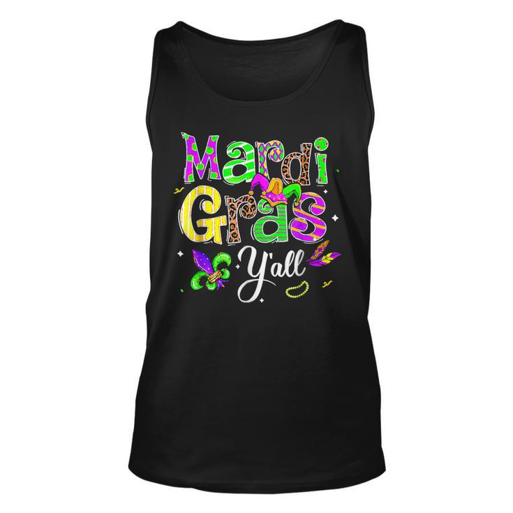 Mardi Gras Yall Funny Vinatage New Orleans Party Carnival Unisex Tank Top