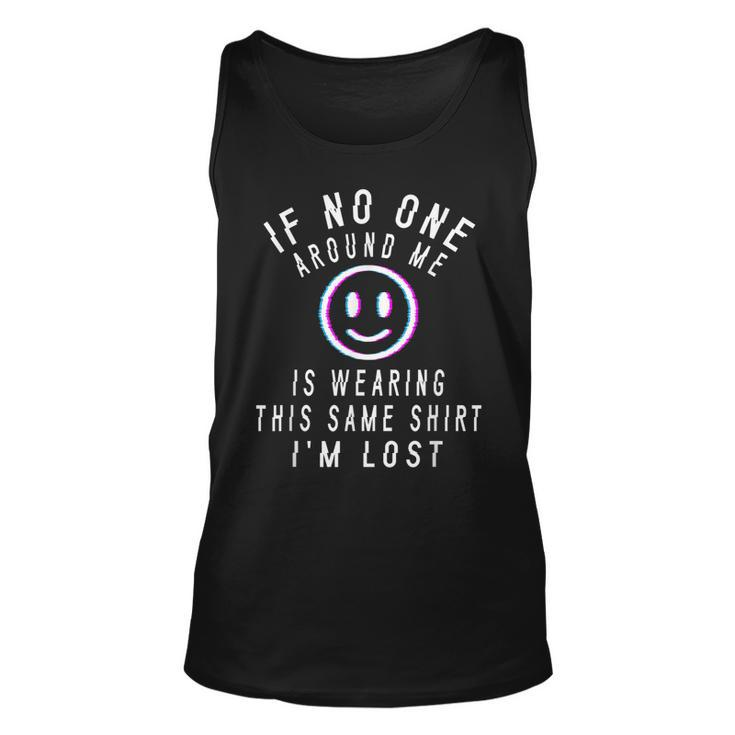 Matching Vacation  Friends Family Trip Im Lost Glitch  Unisex Tank Top