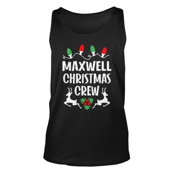 Maxwell Name Gift Christmas Crew Maxwell Unisex Tank Top