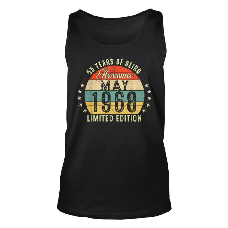 May 1968 Limited Edition 55 Years Of Being Awesome  Unisex Tank Top