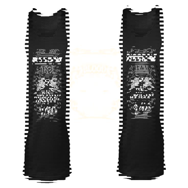 Mccraw Name Gift Mccraw Blood Runs Through My Veins Unisex Tank Top