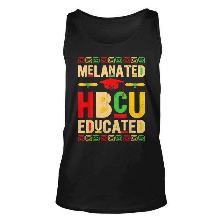 Melanated Hbcu Educated Historically Black African Pride  Unisex Tank Top