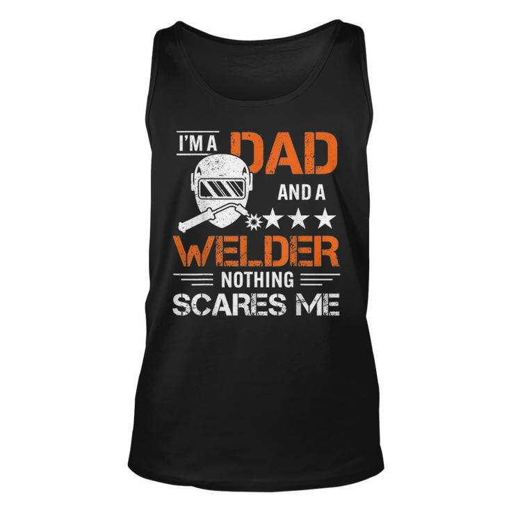 Men Welder Dad Welding  Fathers Day Funny Unisex Tank Top