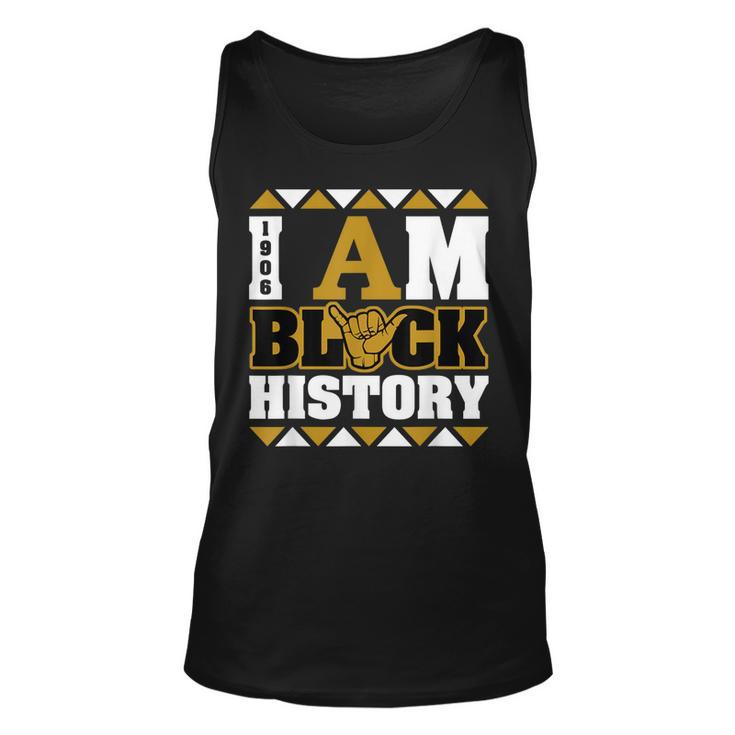 Mens Alpha African Fraternity 1906 I Am Black History  Unisex Tank Top